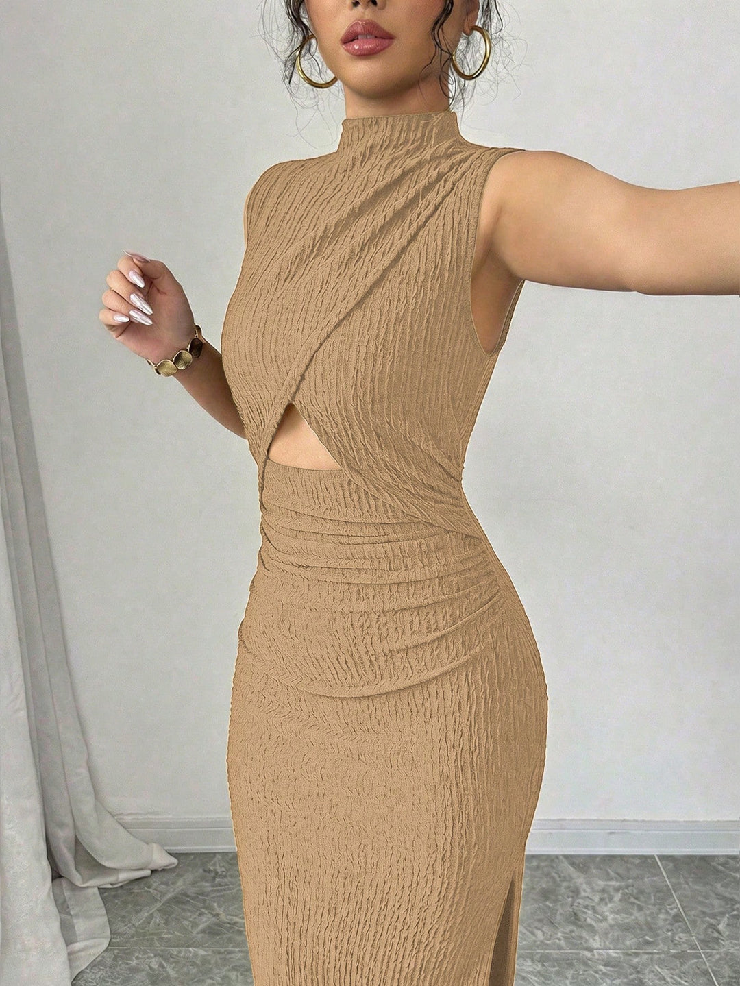 Rochie maxi SHEIN, maro