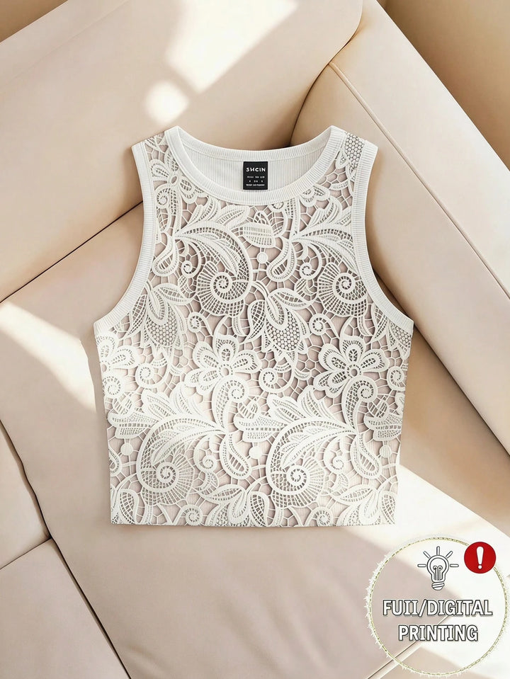 Top SHEIN, crem