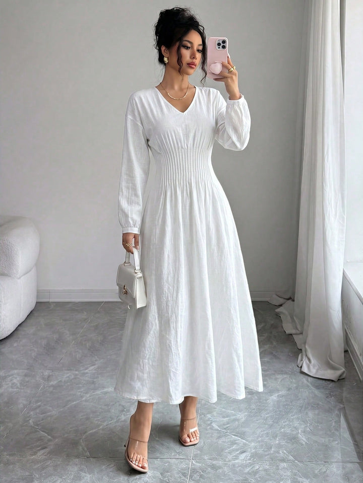 Rochie maxi SHEIN, alb