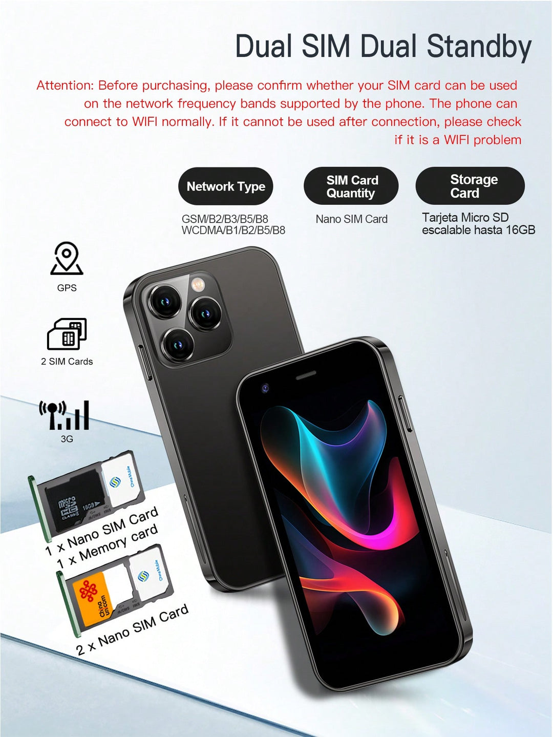 Telefon mobil SHEIN, albastru