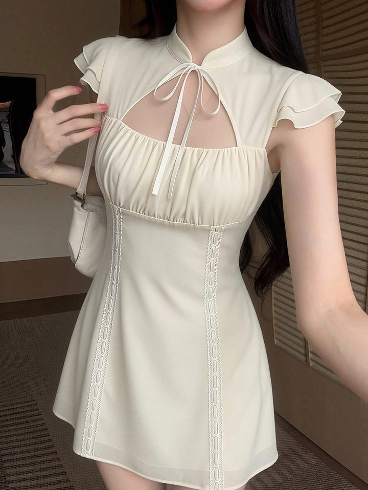Rochie scurtă SHEIN, bej