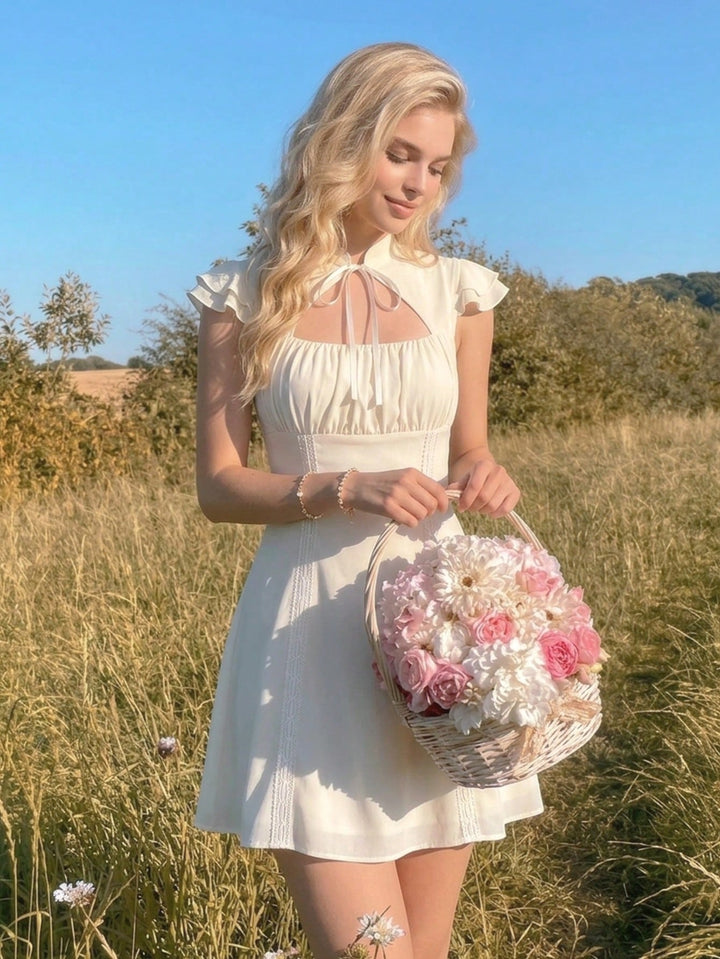 Rochie scurtă SHEIN, bej