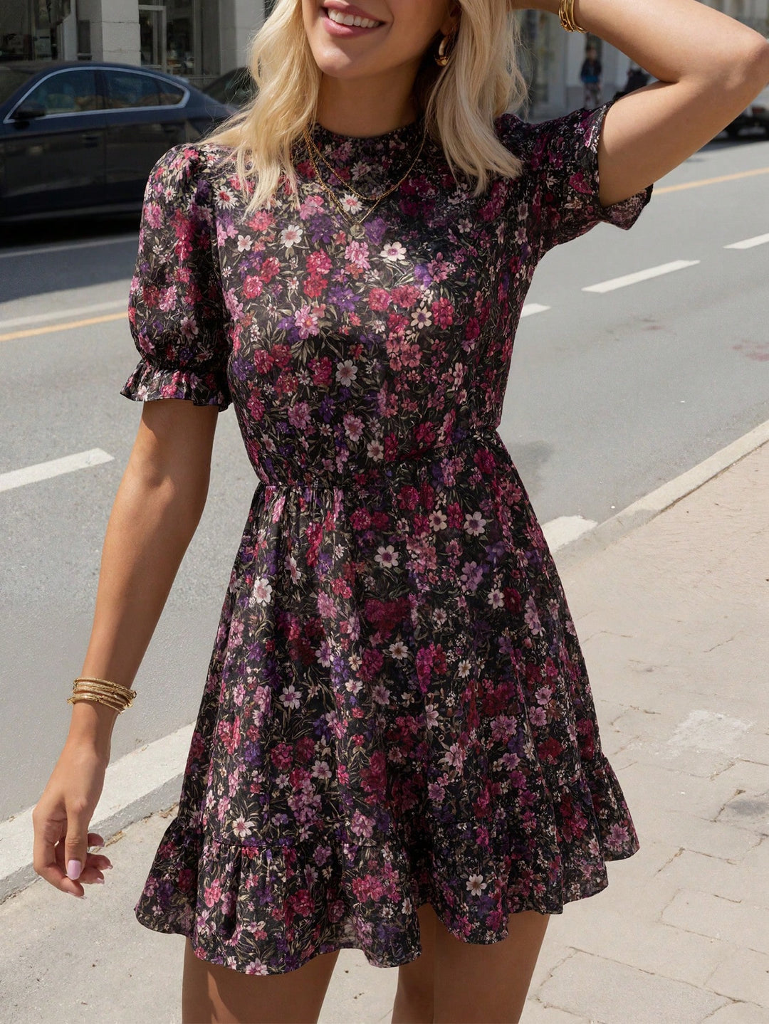 Rochie scurtă SHEIN, mix culori