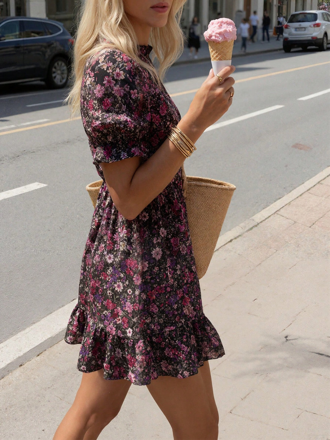 Rochie scurtă SHEIN, mix culori