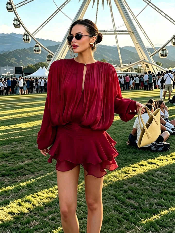 Rochie mini SHEIN, vișiniu