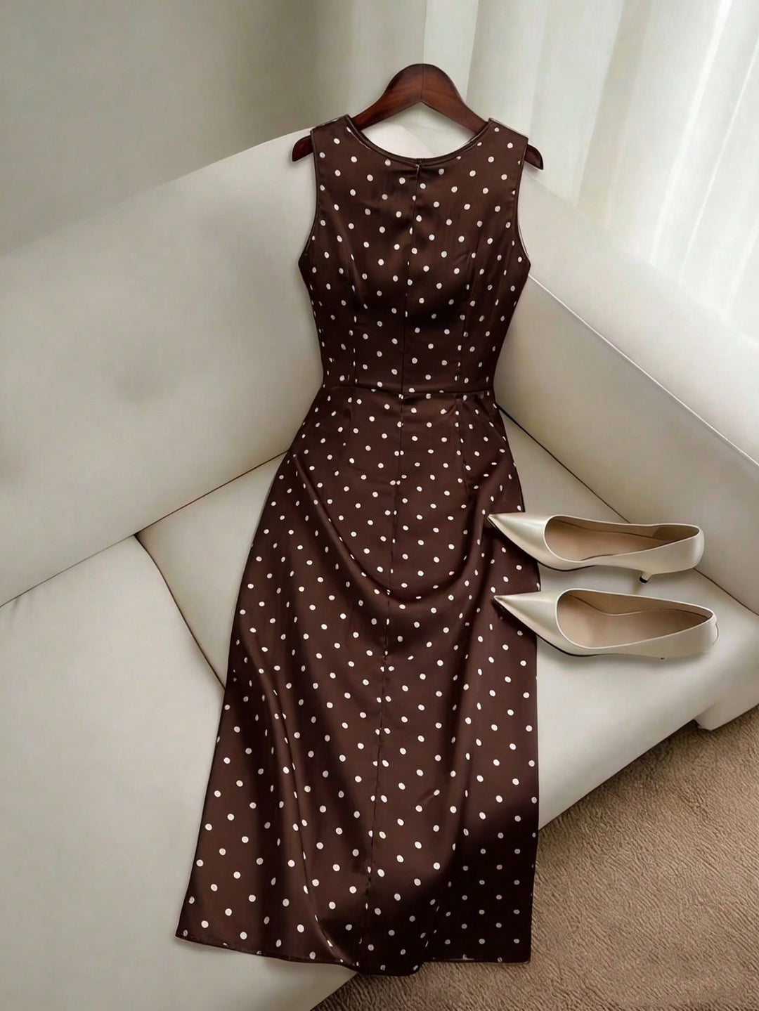 Rochie maxi SHEIN, maro