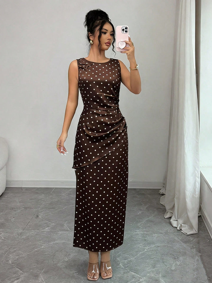 Rochie maxi SHEIN, maro
