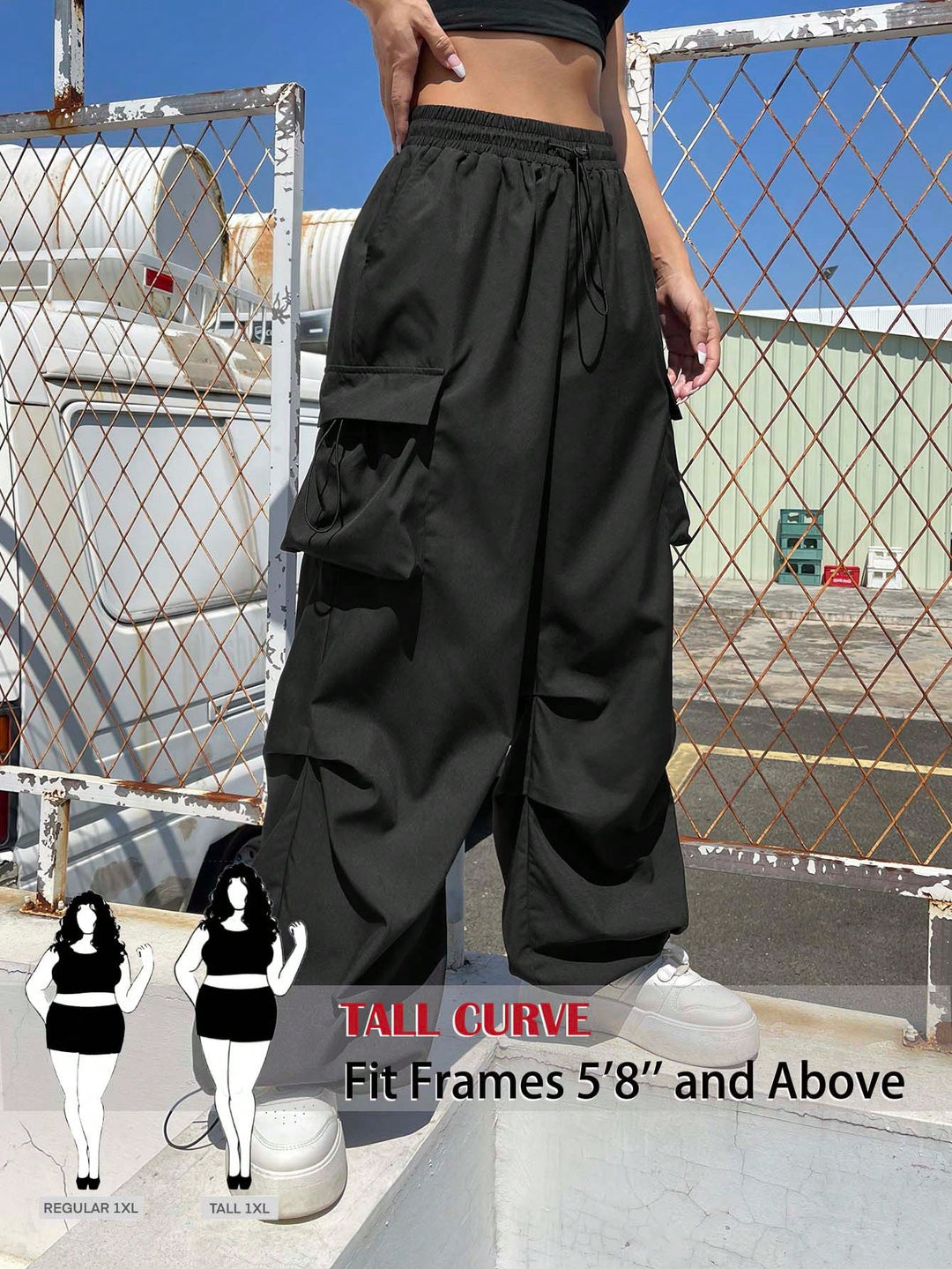 Pantaloni SHEIN, negru