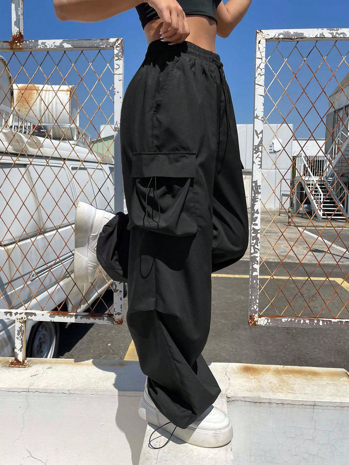 Pantaloni SHEIN, negru