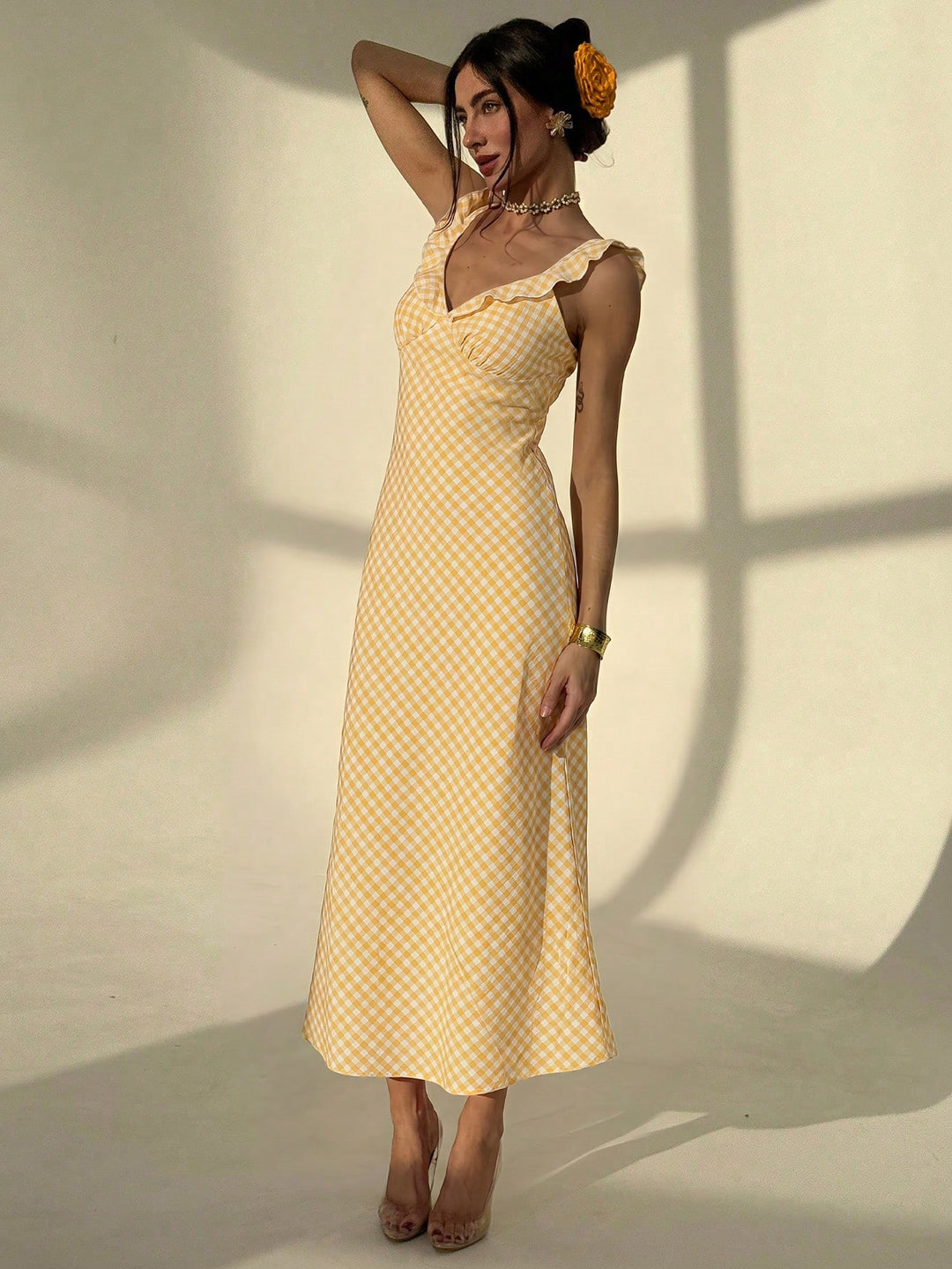 Rochie maxi SHEIN, mix culori