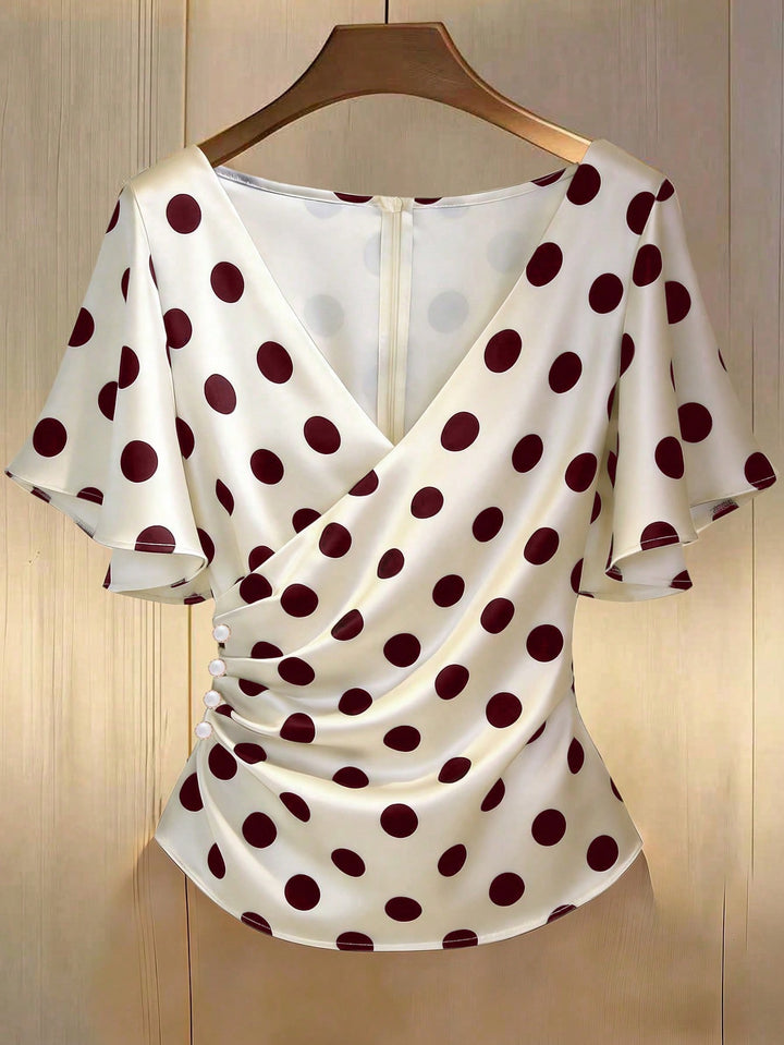 Bluza elegantă SHEIN, roșu