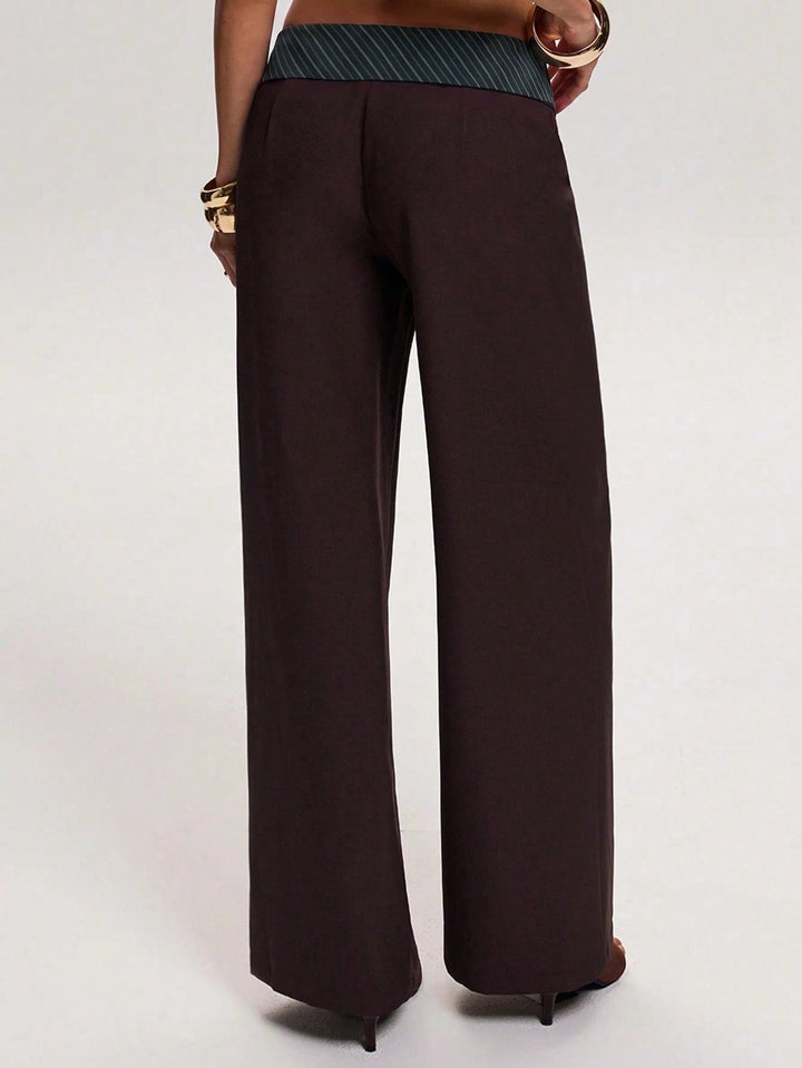 Pantaloni SHEIN, maro