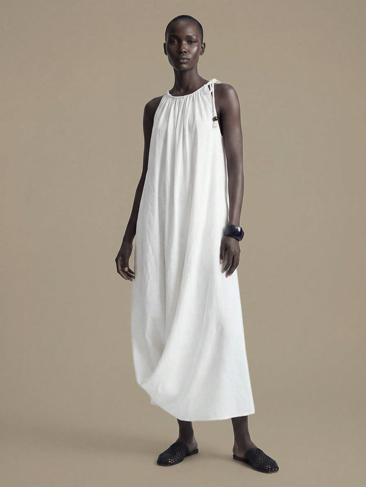 Rochie maxi SHEIN, alb