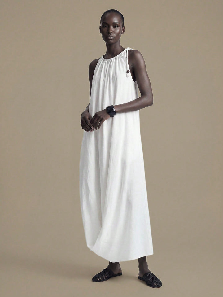 Rochie maxi SHEIN, alb