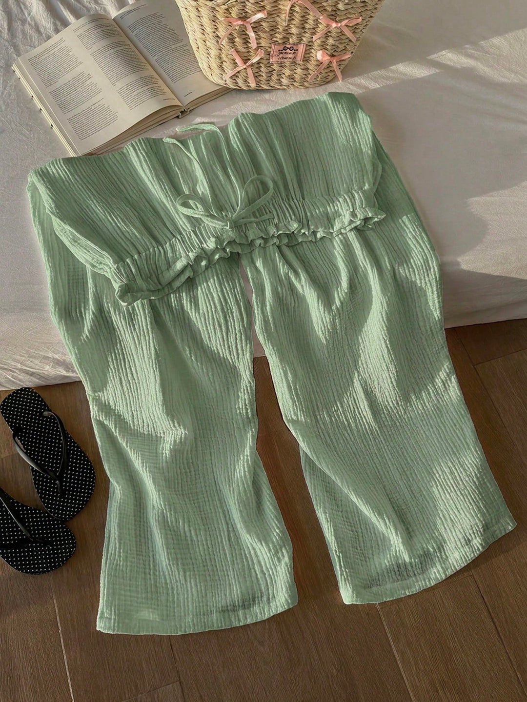 Pantaloni SHEIN, verde