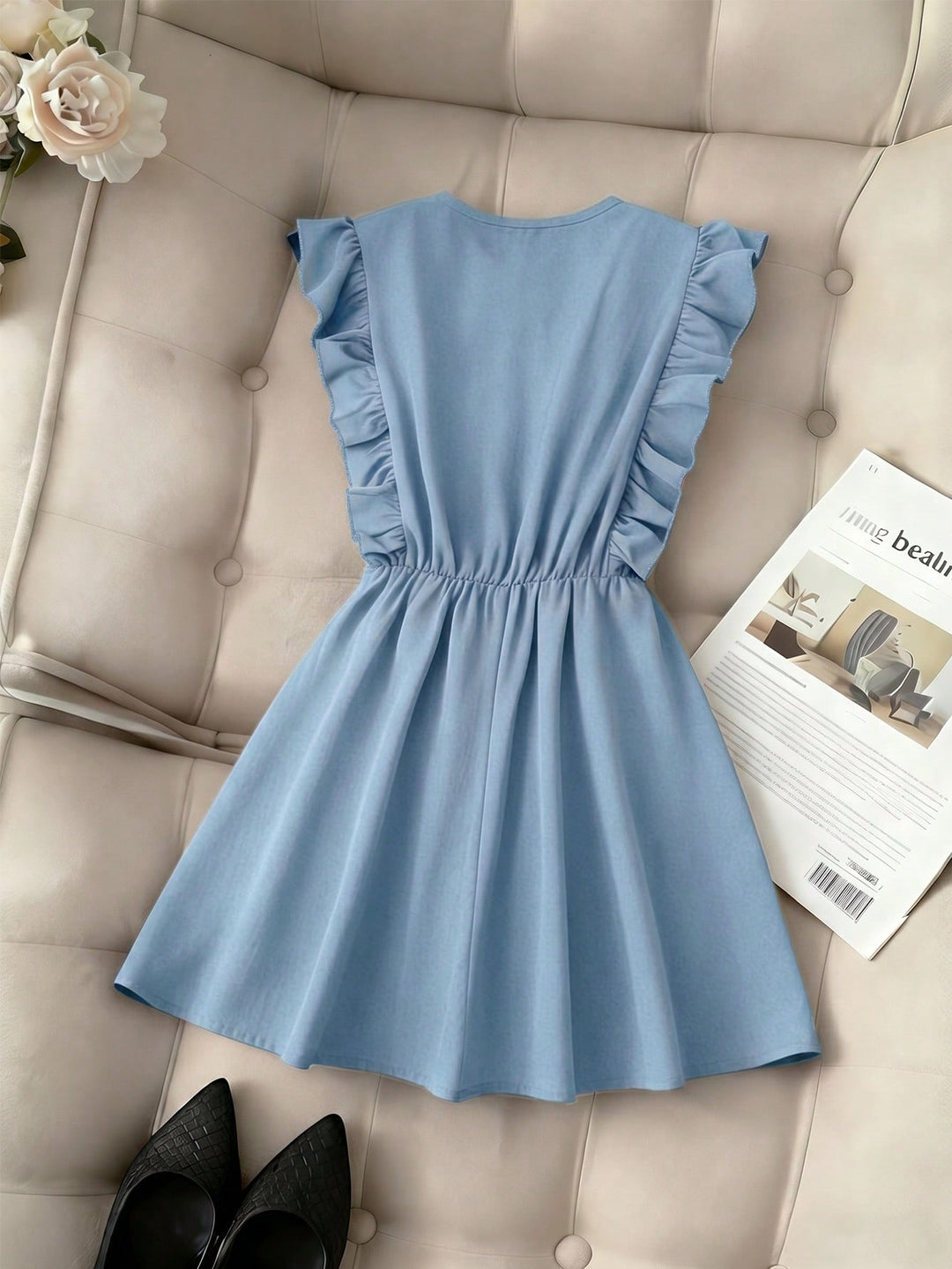 Rochie scurtă SHEIN, albastru