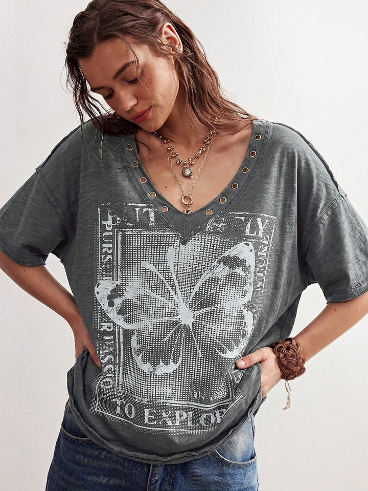 Tricou SHEIN, gri