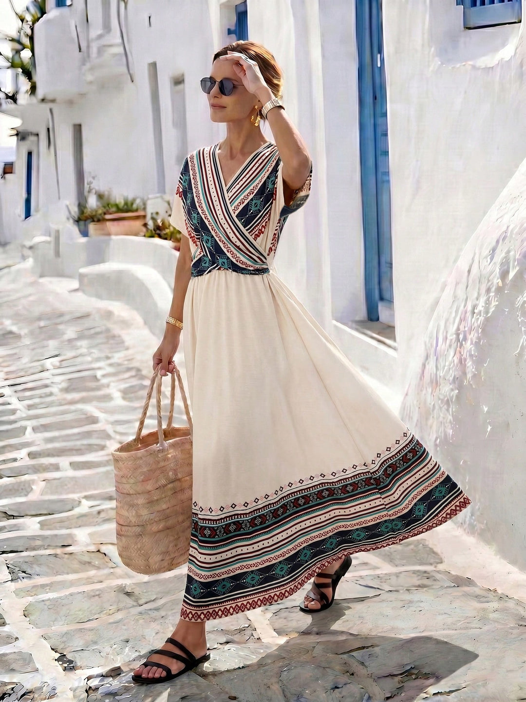 Rochie maxi SHEIN, mix culori