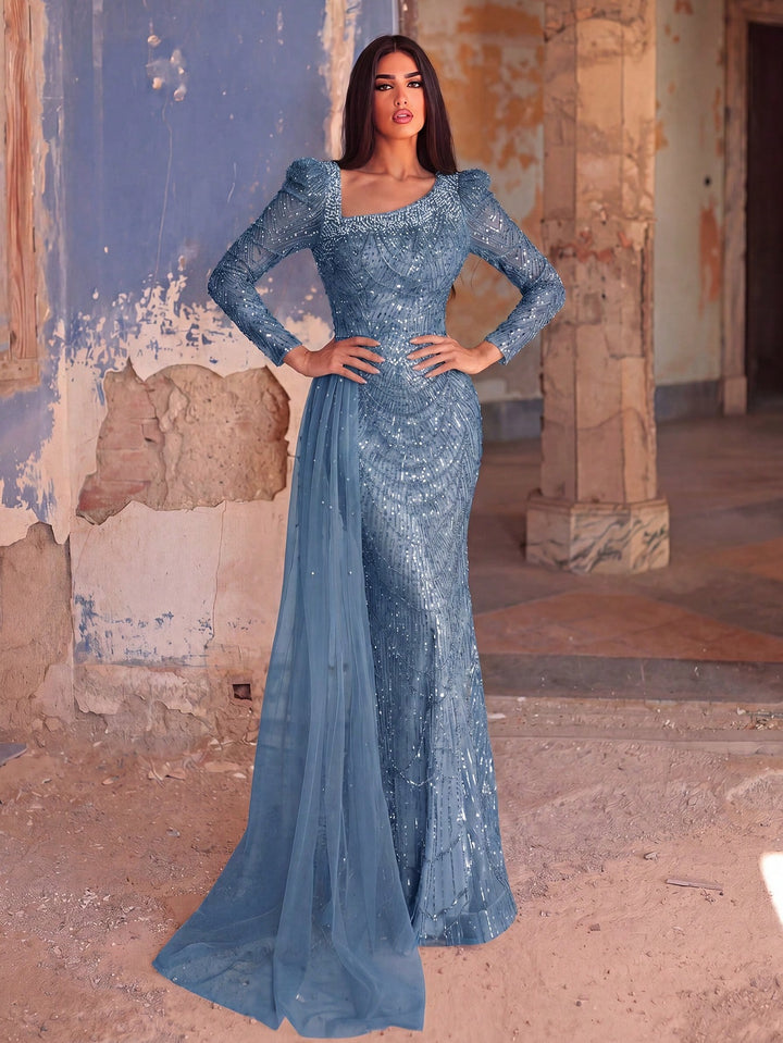 Rochie de ocazie SHEIN, albastru