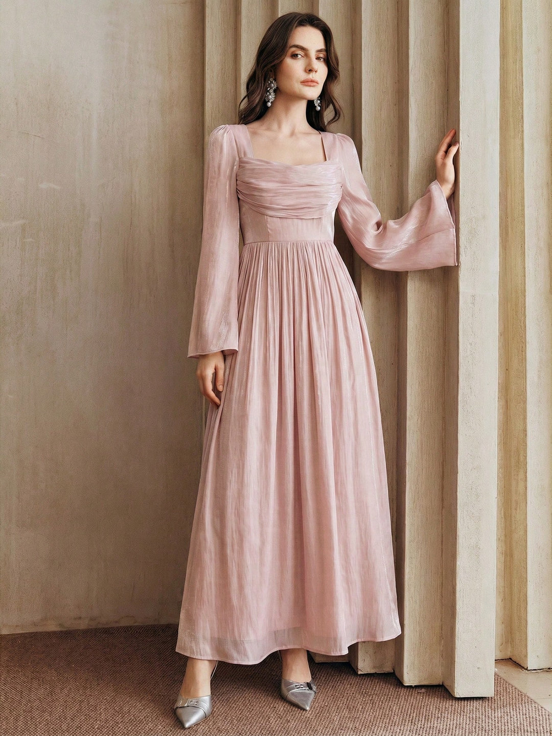 Rochie maxi SHEIN, roz