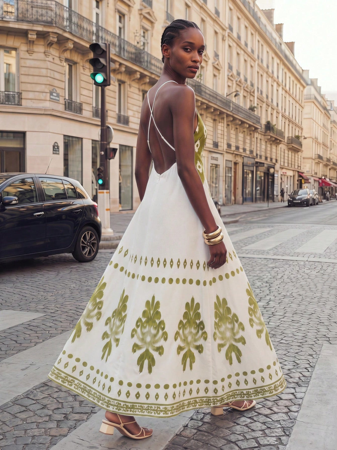 Rochie maxi SHEIN, verde