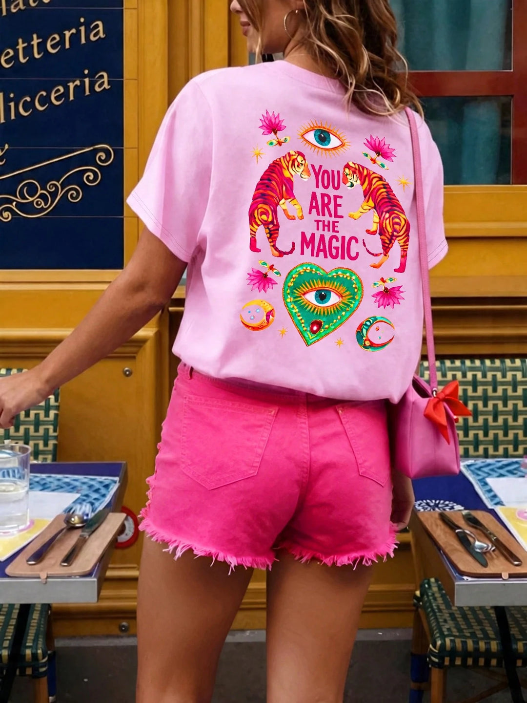 Tricou SHEIN, roz