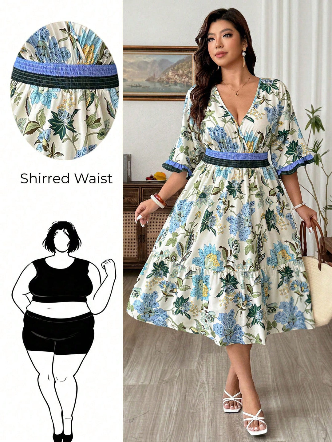 Rochie SHEIN, mix culori