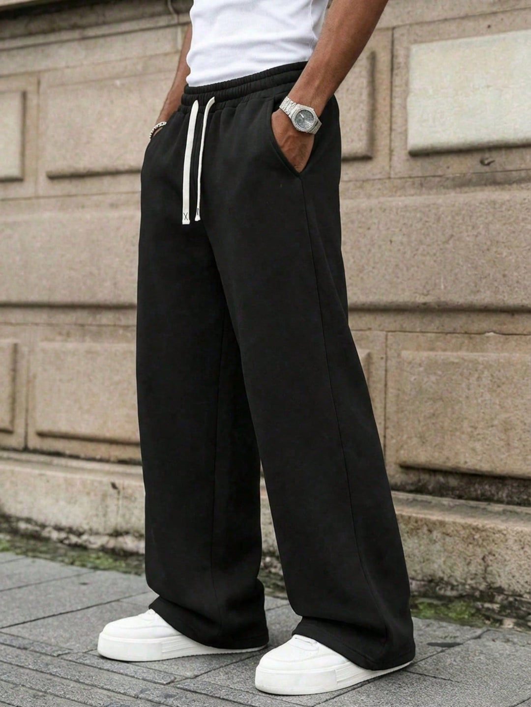 Pantalon SHEIN, negru