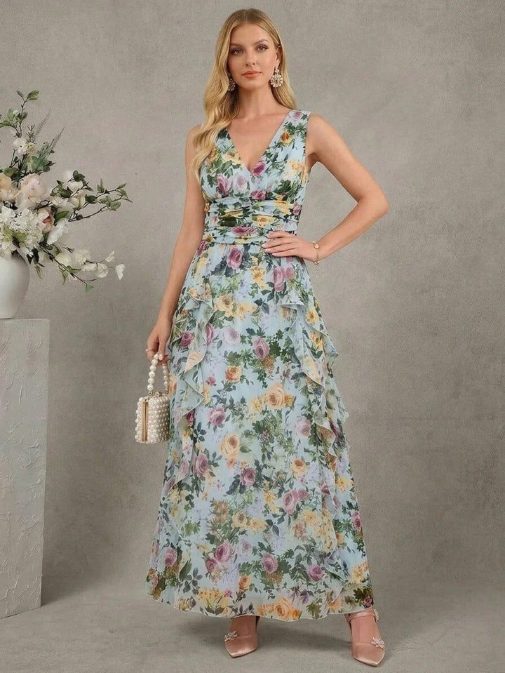 Rochie maxi SHEIN, mix culori
