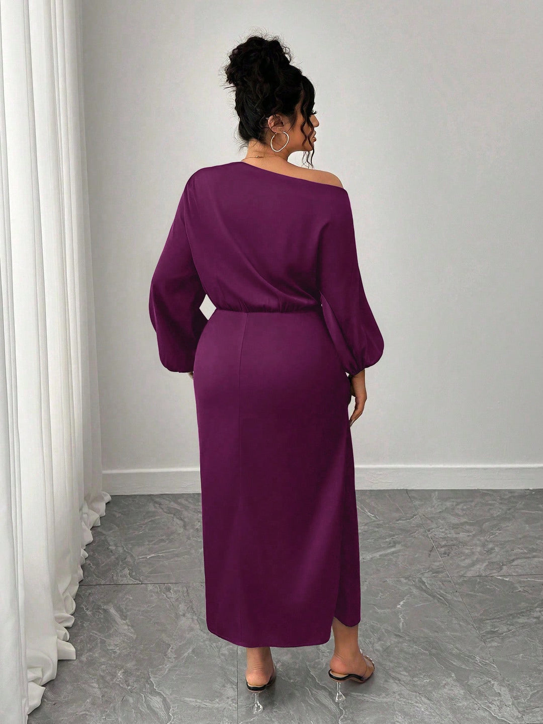 Rochie midi SHEIN, mov