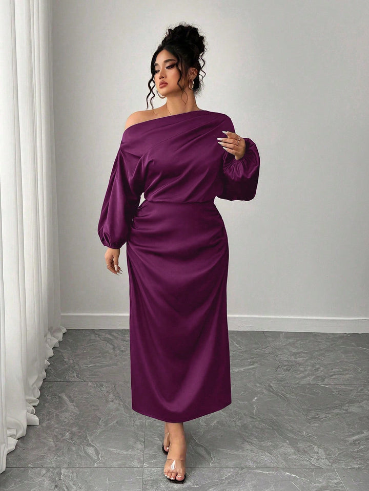 Rochie midi SHEIN, mov