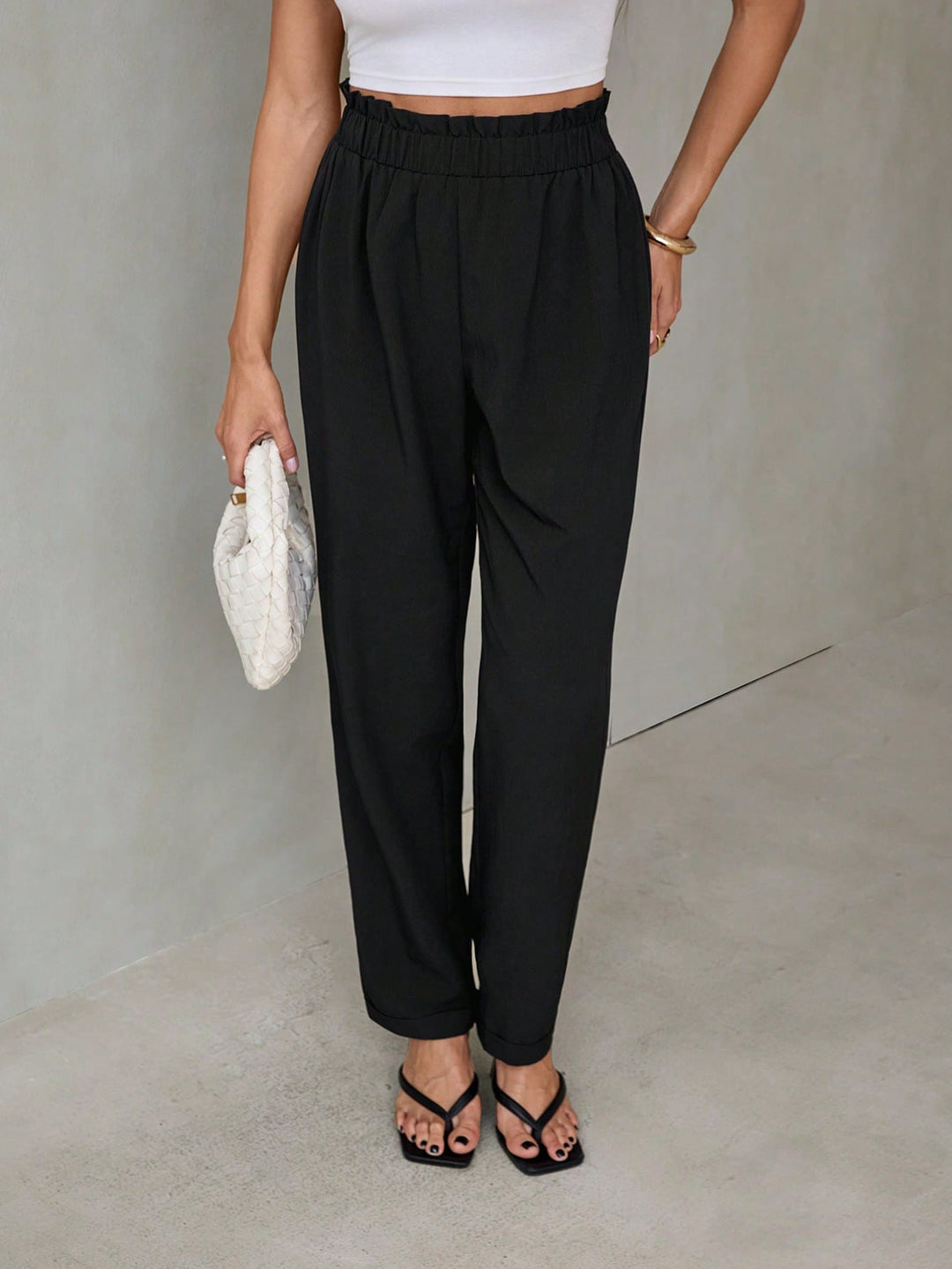 Pantaloni SHEIN, negru