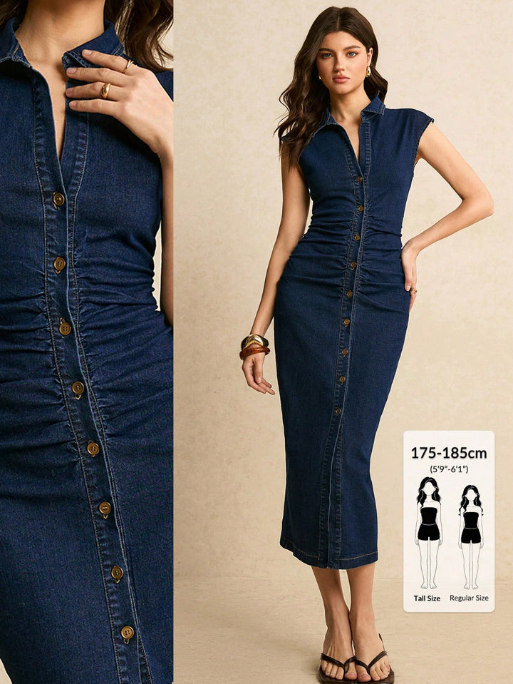 Rochie maxi SHEIN, albastru