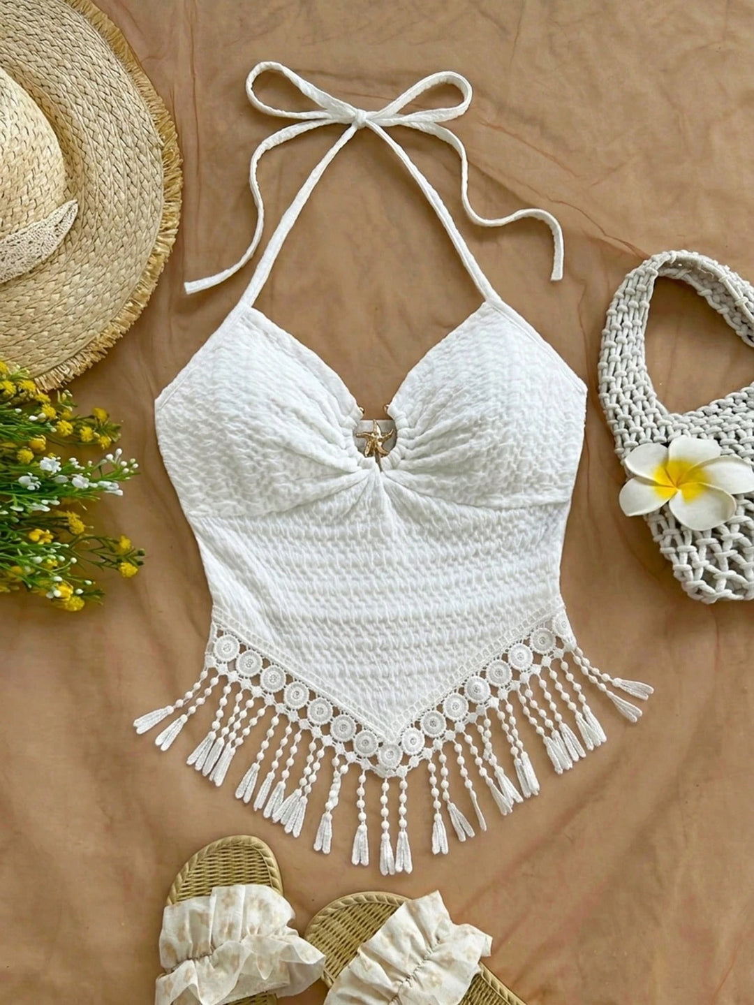 Top SHEIN, alb