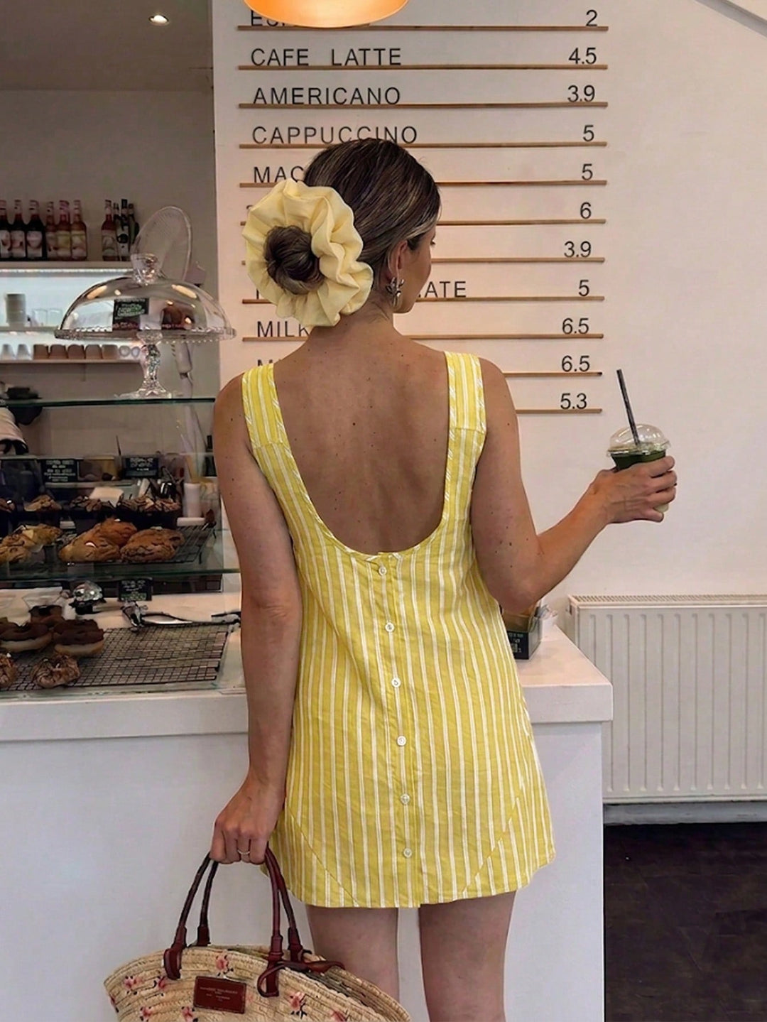 Rochie scurtă SHEIN, galben