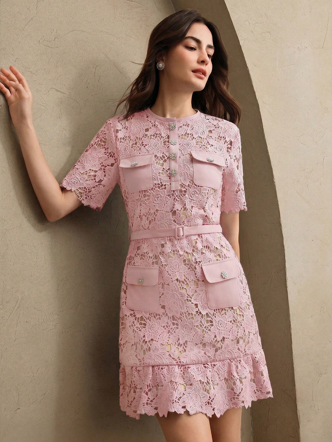 Rochie scurtă SHEIN, roz