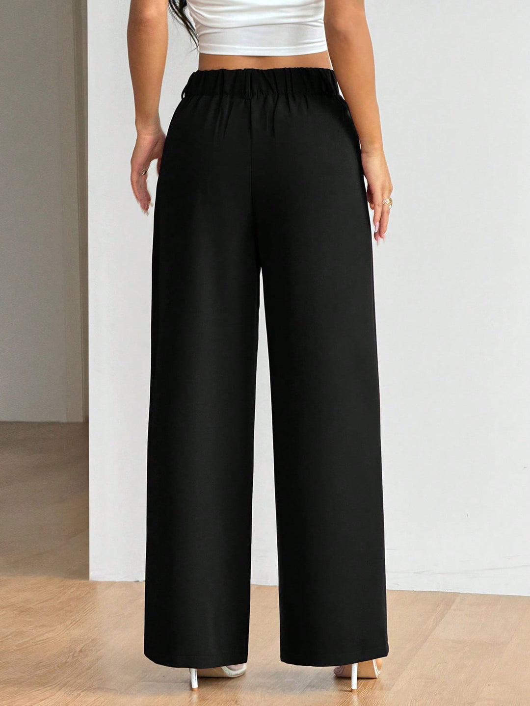Pantaloni SHEIN, negru