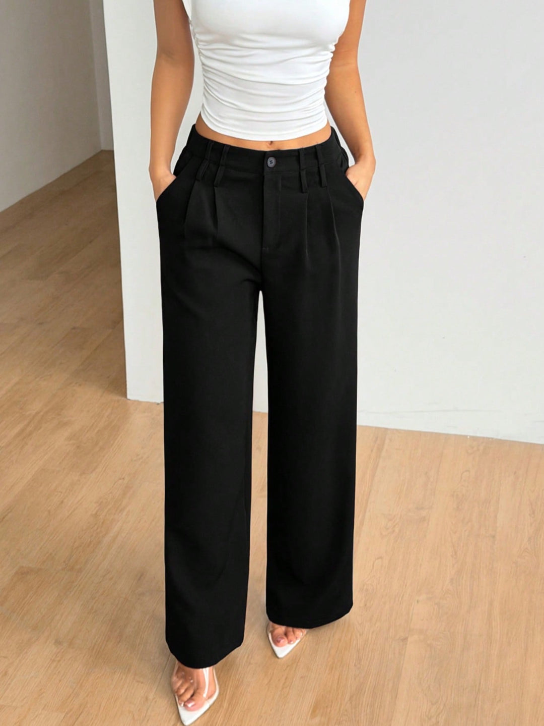 Pantaloni SHEIN, negru