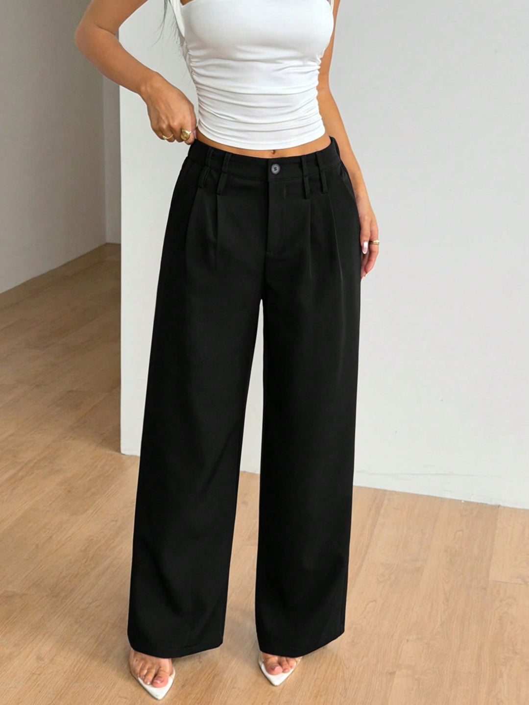 Pantaloni SHEIN, negru