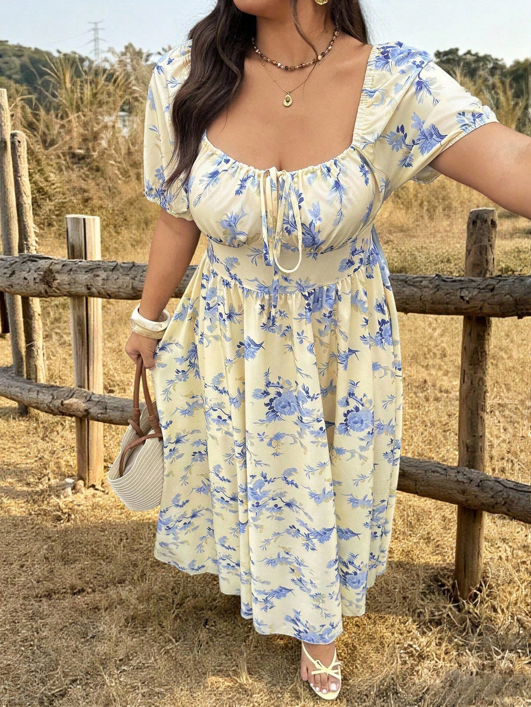 Rochie maxi SHEIN, mix culori