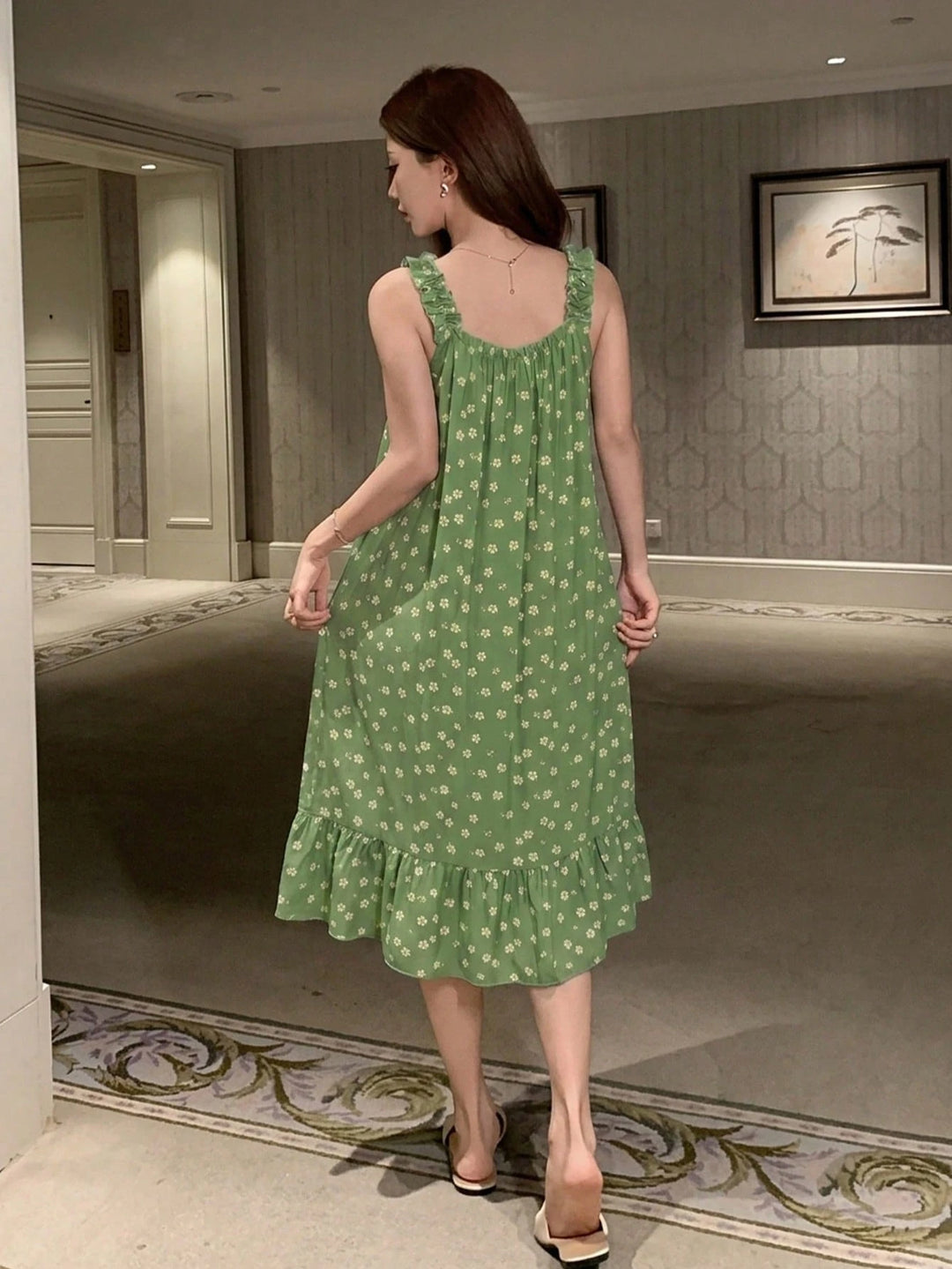 Rochie de noapte SHEIN, verde