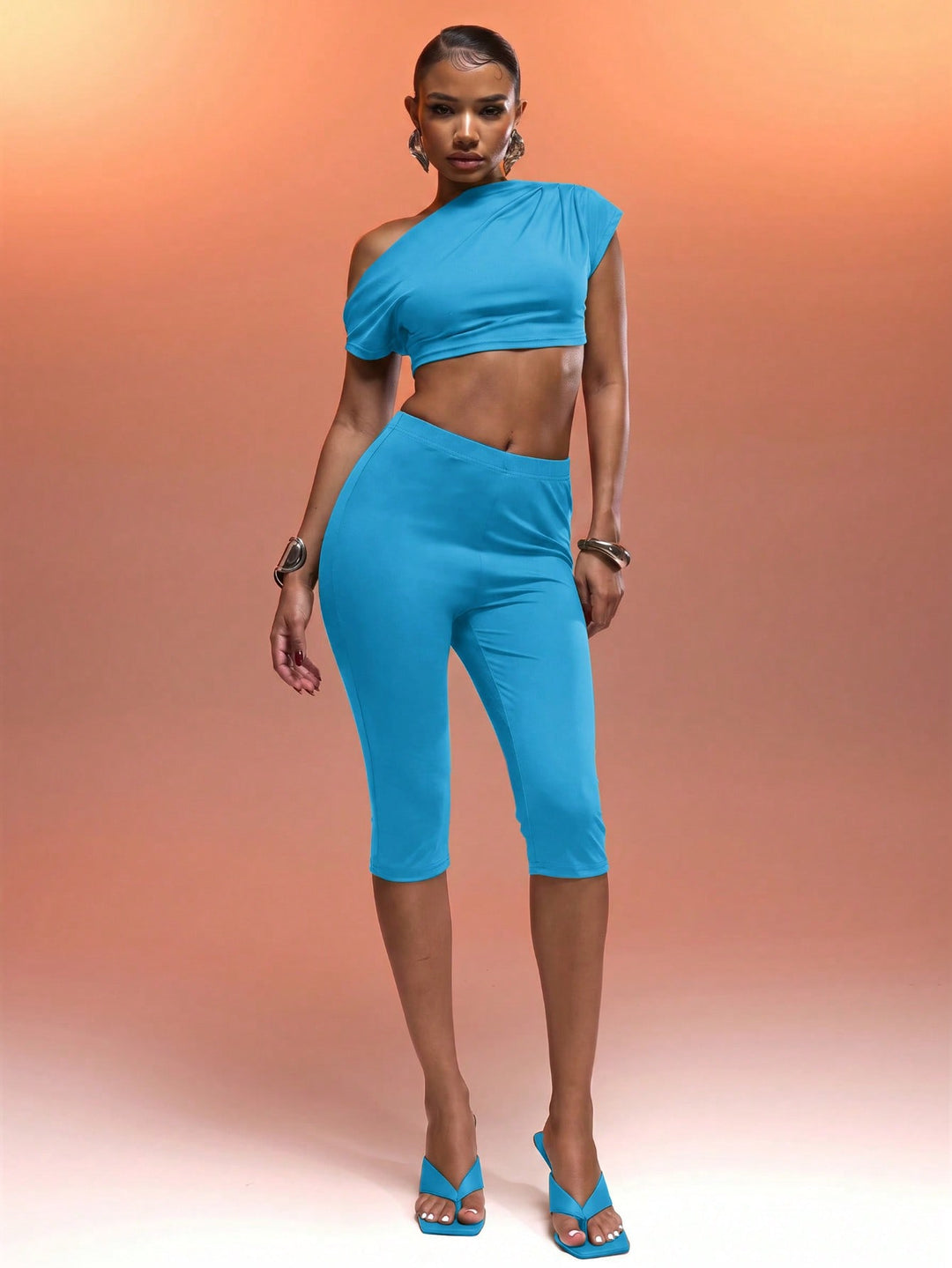 Pantaloni SHEIN, albastru