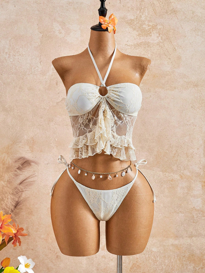 Costum de baie SHEIN, bej