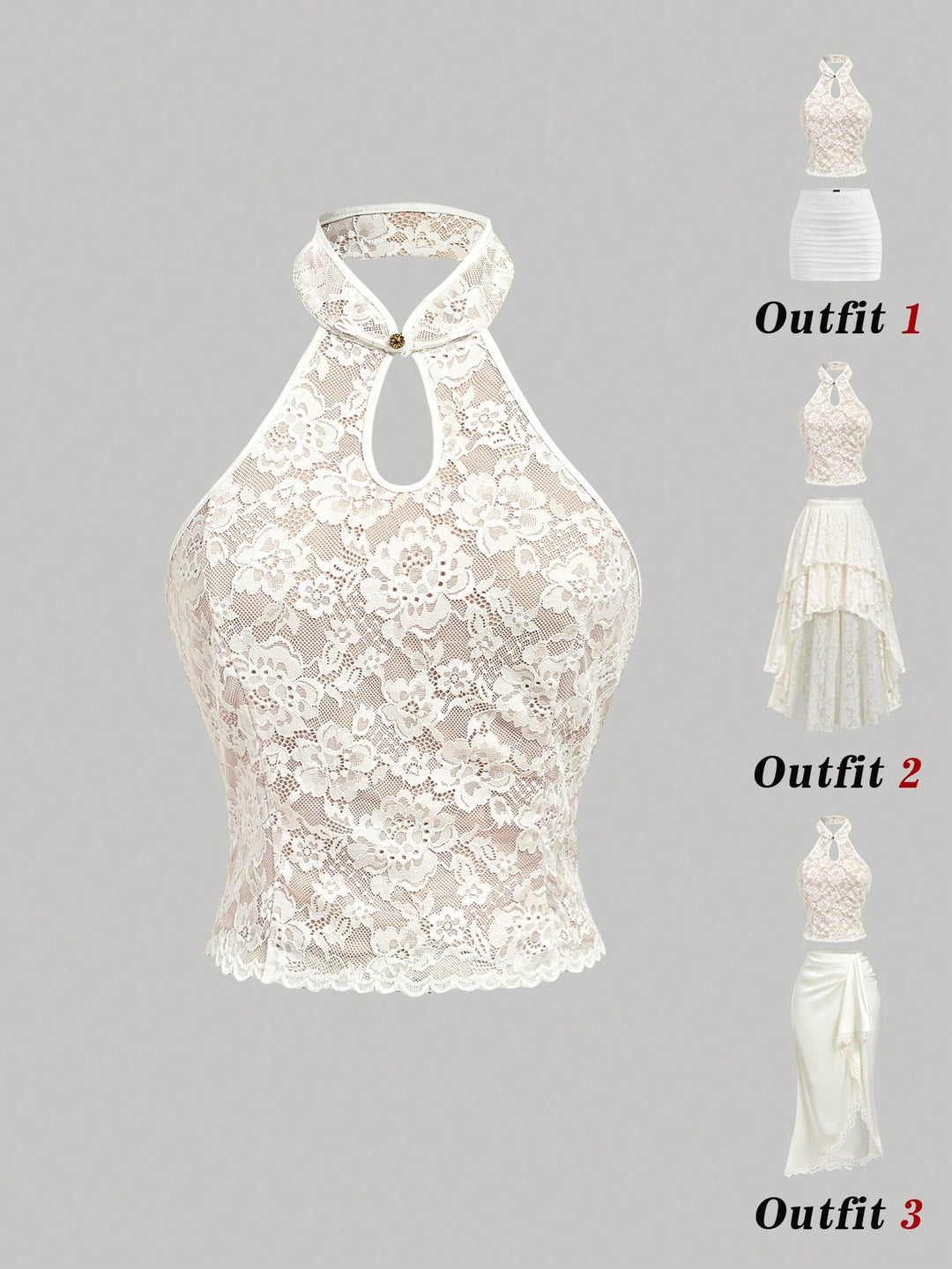 Top SHEIN, alb