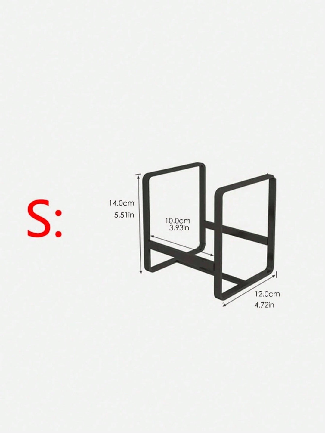 Suport pentru uscat vase SHEIN, negru
