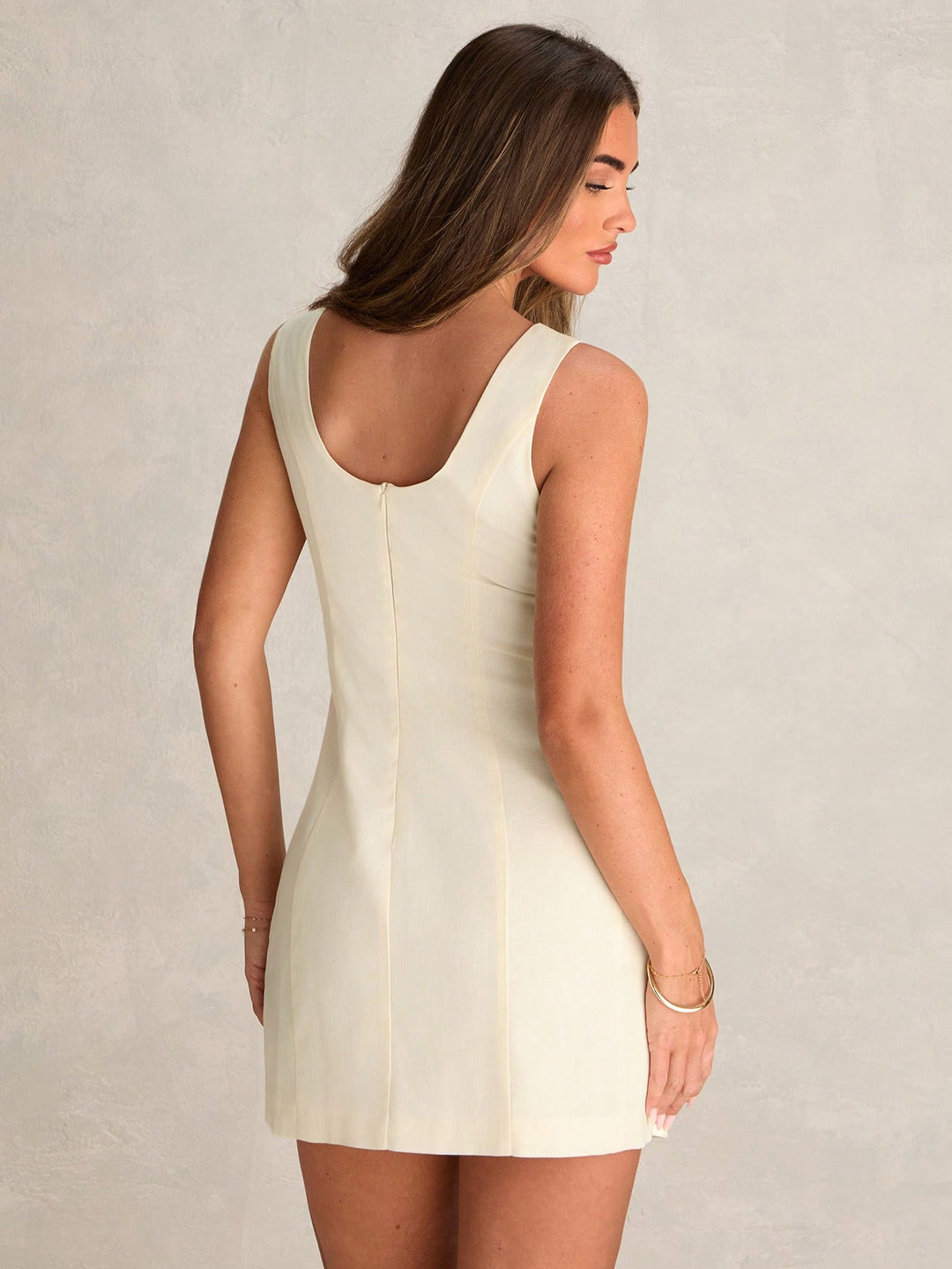 Rochie scurtă SHEIN, bej