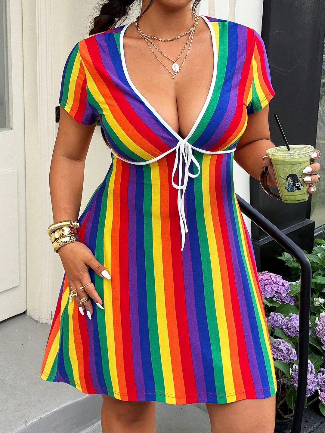 Rochie SHEIN, mix culori