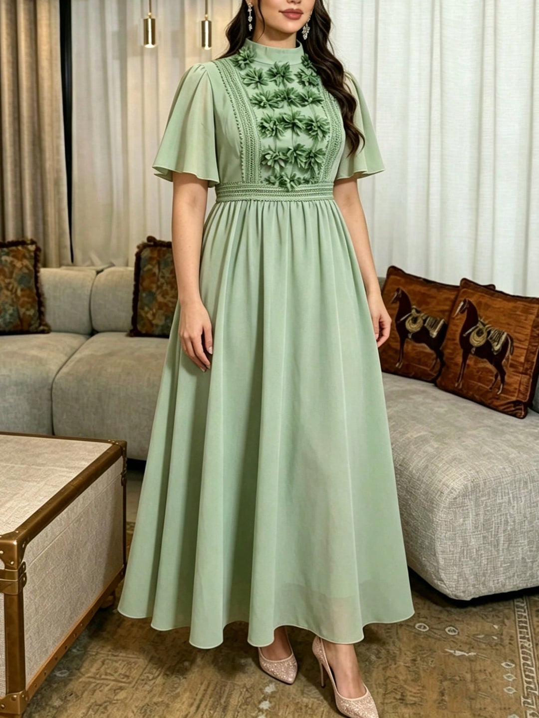 Rochie SHEIN, verde