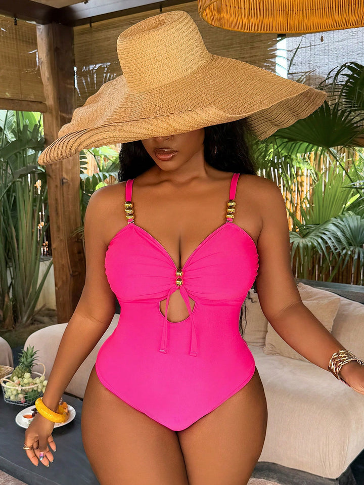 Costum de baie SHEIN, roz