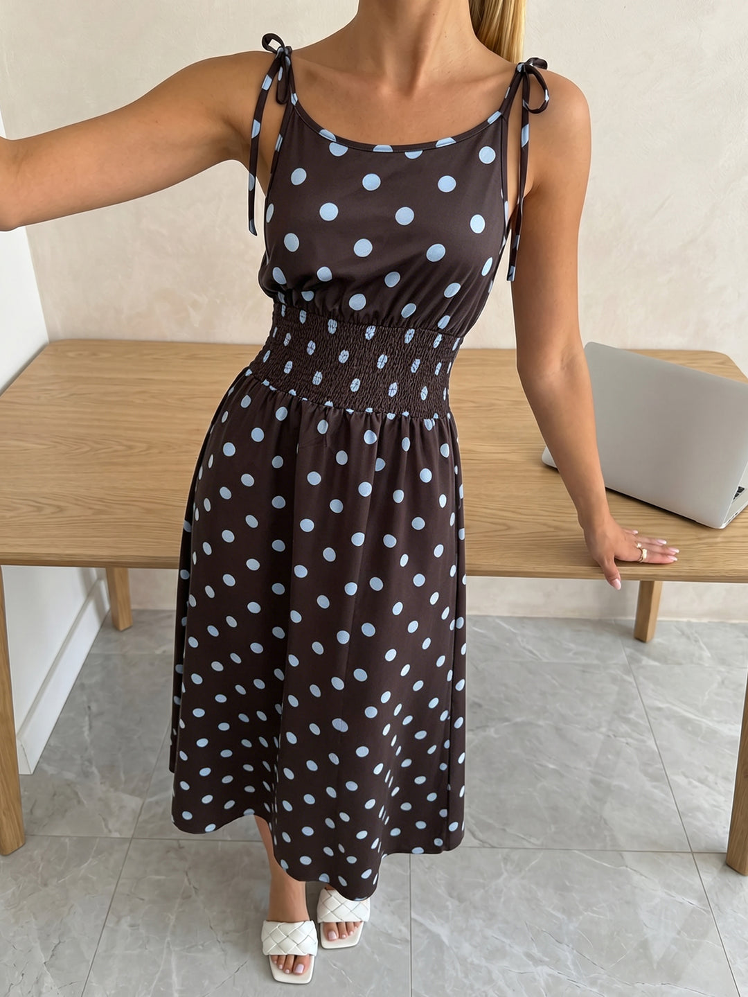 Rochie maxi SHEIN, maro